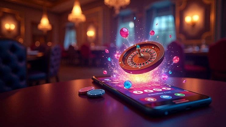 Roda Mega Wheel rajaburma88 dengan segmen berwarna dan angka